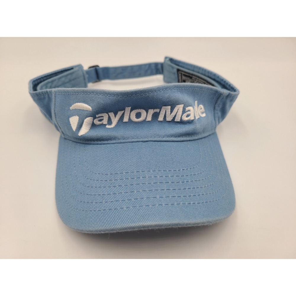 Women TaylorMade Golf Sun Visor Strapback Adjustable Hat Cap Tennis Blue White